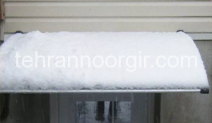 بارانگیر فایبرگلاس جلوی آمدن برف را می گیرد